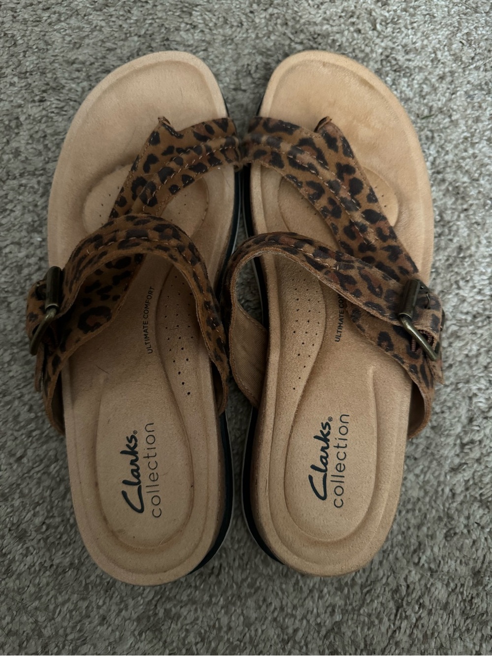 Clarks Leopard Print Women's Sandals